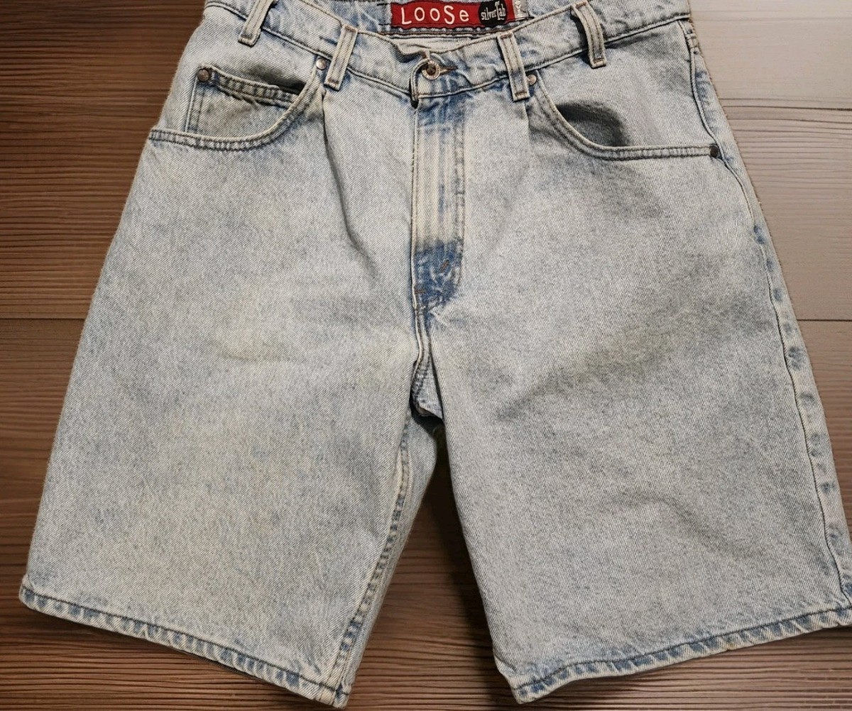 VTG 90s Levis SilverTab Denim Shorts Men's Size 34(32) USA Blue