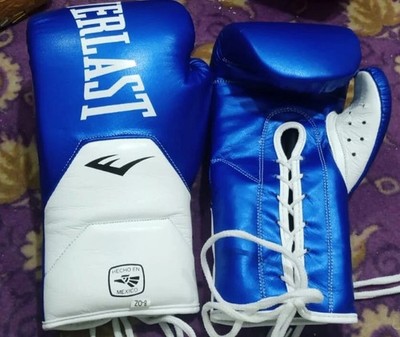 Everlast Elite pro boxing gloves Lace Up type Sparring Gloves 8oz-16oz