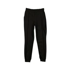 BYLT Joggers Womens S Small Black Elite Pintuck Ponte Pull On Stretch Tapered