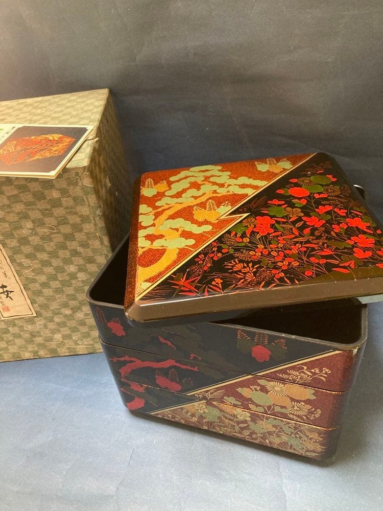 Jubako Bento Box Japanese Yamanaka lacquer