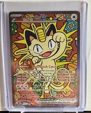 Carta Pokémon Meowth EX Full Art Holo Basic EX 121/088 - Pokémon TCG