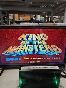 King Of The Monsters Neo Geo MVS SNK 100% AUTHENTIC - TESTED *SECURITY SEAL*