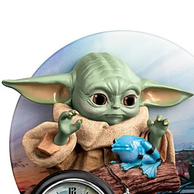 STAR WARS Table Clock Grogu 置時計グローグー 完売品 The Bradford Exchange Star Wars Grogu Mandalorian Child Table