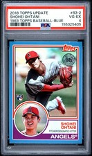 2018 TOPPS UPDATE 1983 TOPPS BASEBALL BLUE #83-2 SHOHEI OHTANI ROOKIE RC PSA 4