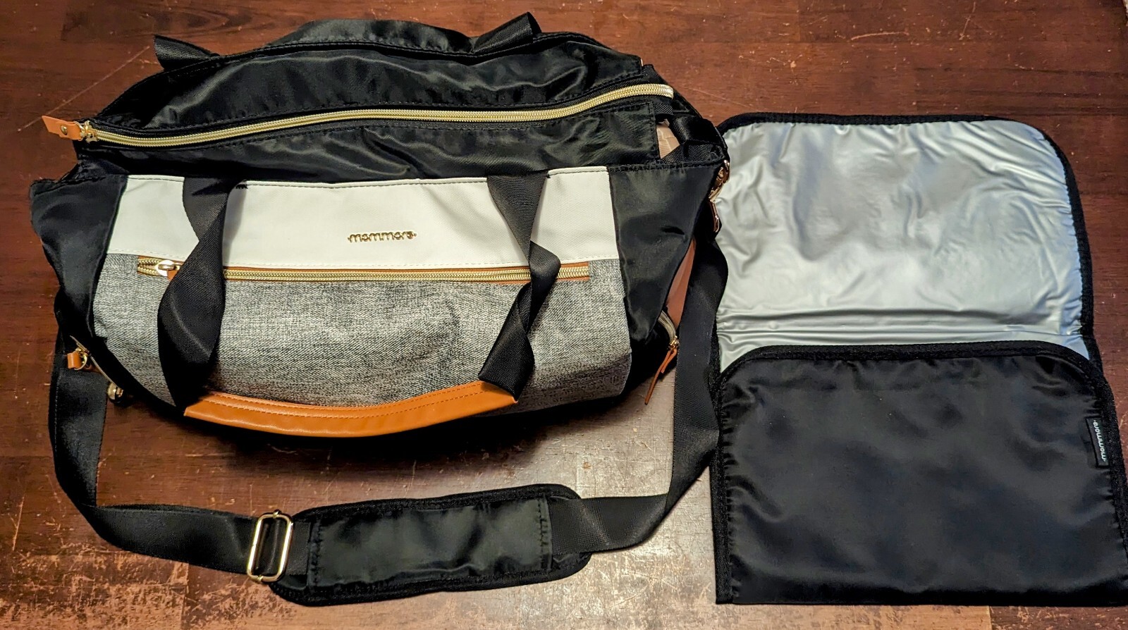 Diaper Tote Bag with 15 Inch Laptop Sleeve Mommore Breast Pump Bag Fit Most Pump