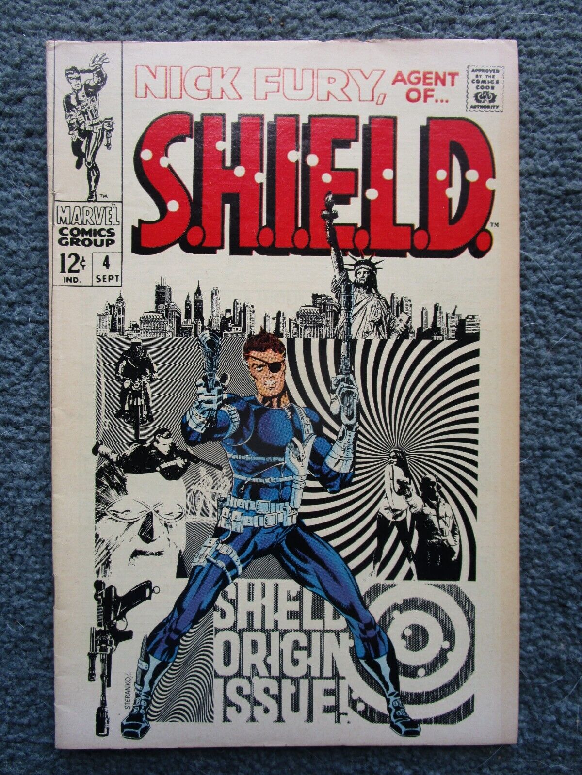 1968 Nick Fury Agent of S.H.I.E.L.D.  Key Issue #4 Comic Book