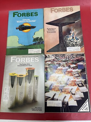 Vintage Forbes Magazine - Lot Of 4 (1977)