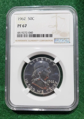 1962 franklin half dollar NGC PF67
