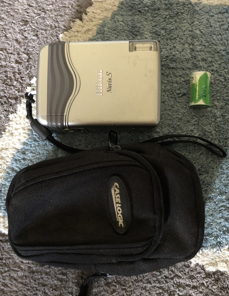 Nikon Nuvis S Silver Metal Point & Shoot Film Camera w Nikon Nuvis S Silver Metal Point & Shoot Film Camera w