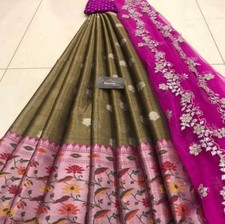 Indian Women Kanjiveram Silk Zari Lehanga With Blouse Along With Cutwork Duppta
