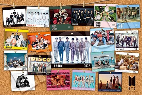 BTS Photo Collection 1000 piece puzzle EPOCH 13-048s with glue