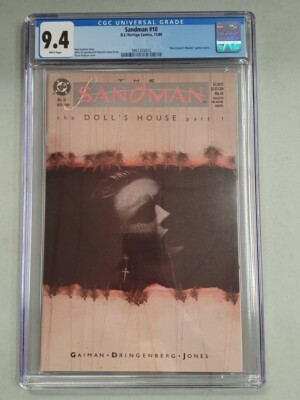 SANDMAN #10 CGC 9.4 WHITE PAGES 1ST CORINTHIAN DC VERTIGO 1989 (SA)