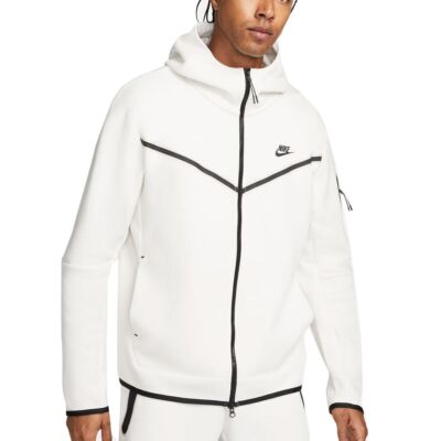 Nike Tech Fleece Windrunner Hoodie Phantom White Black CU4489-030 2XL-TALL 2XLT