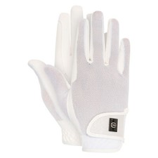 Imperial Riding KIDS Mesh Jersey Riding Gloves IRHSummercool White Tournament Kin