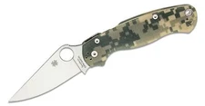 Spyderco Para-Military 2 Compression Lock Camo G10 Satin Folding Knife 