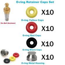 10Pcs Dental O-ring Kit for Implant Ball Attachment Abutments fit Hiossen Osstem