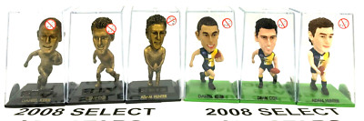 2008 SELECT AFL STARS COLOR + L.E GOLD FIGURINE FULL TEAM SET(3+3)-WEST COAST