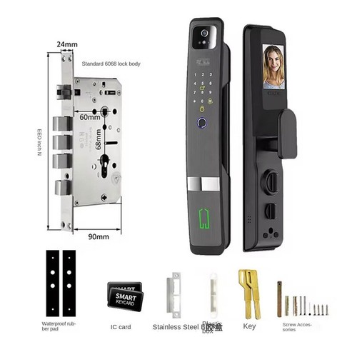 Smart Door Lock 3D Face Recognition Camera FingerPrint Password Security Lock.US - Picture 13 of 13