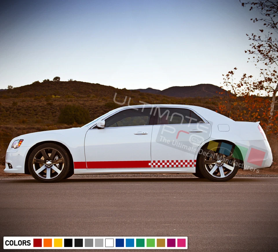 2x Calcomanía Adhesiva Rayas Kit Para Chrysler 300 Brazo Tune Carrera Escape Turbo Ventana Foto 4 de 4