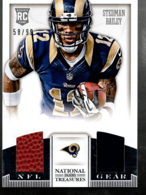 B4276 - 2013 National Treasures NFL Gear Combos #33 Stedman Bailey Trikot /99