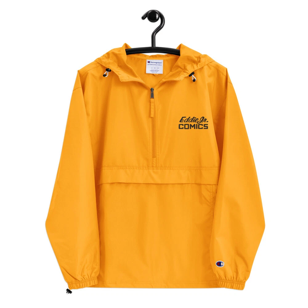 EddieJrComics Gold/Black Embroidered Champion Packable Jacket
Opens in a new window or tab