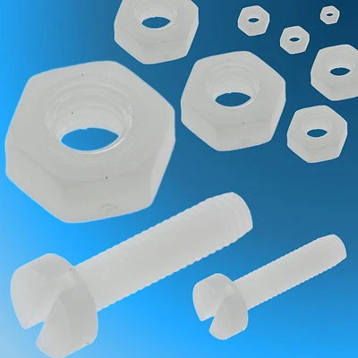M2 M2.5 M3 Cheese Head Nylon Plastic Sloted Bolts Screws Nuts Washers RC Models