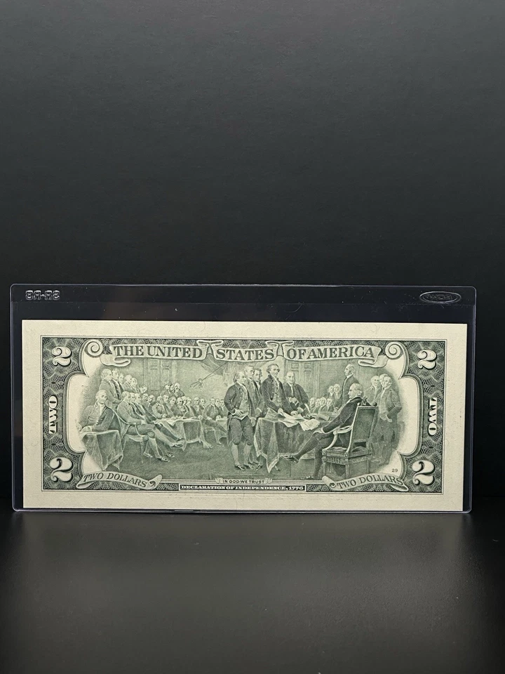 2002-& 2021- $2 DOLLARS & 1 DOLLAR BILL 2 Matching SERIAL Number Very Nice Piece - Image 3 of 4
