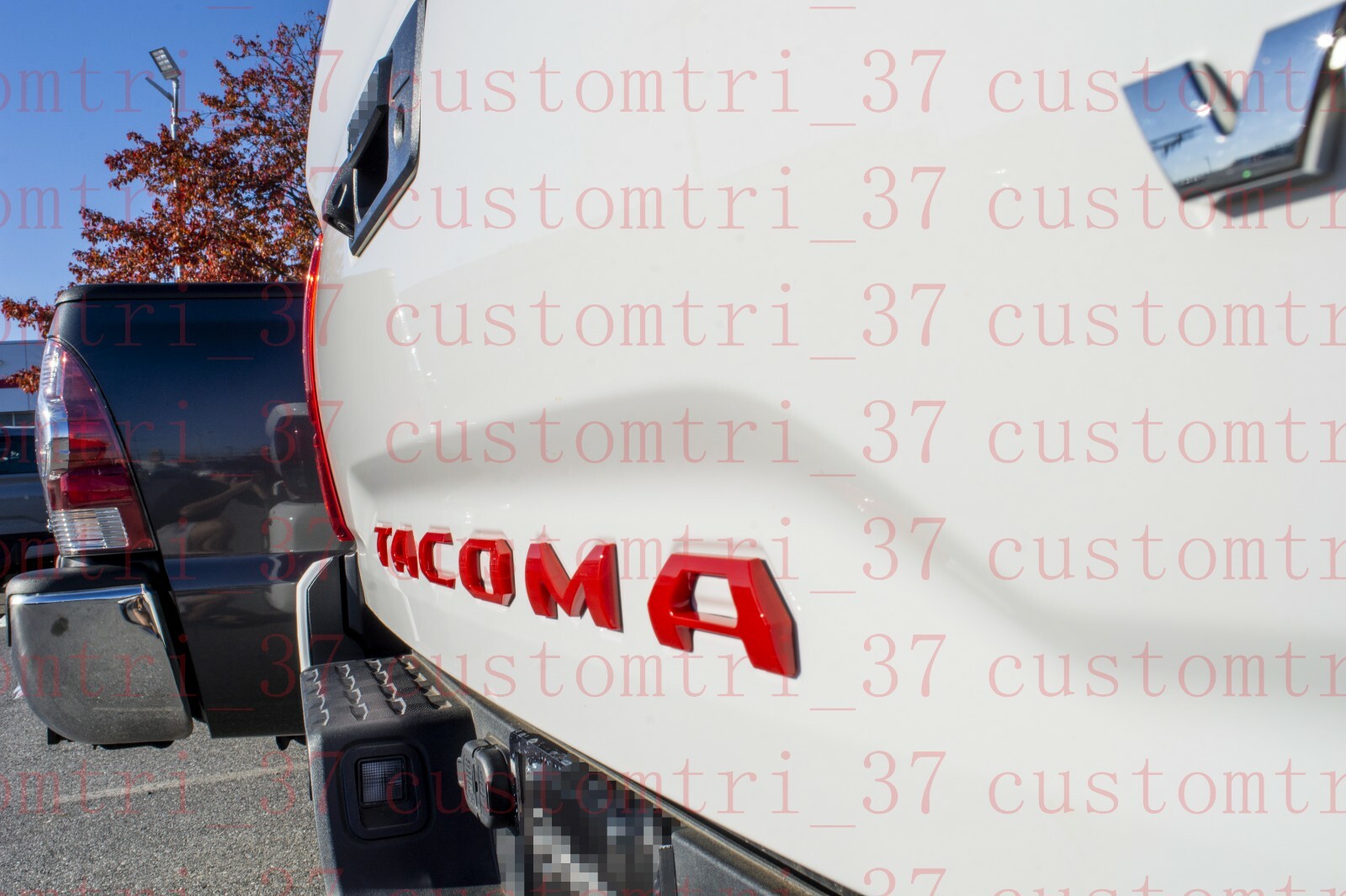 Tacoma Tailgate Decal Gloss Red 3D Tailgate Insert Letters For 2016-2021 Toyota Tacoma - Custom Badge Upgrade Toyota Tacoma Tailgate Emblem - Foto 11