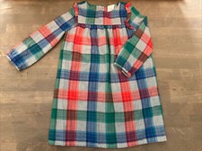 Gymboree Girls Gymmie Sz 3 Holiday Christmas Pajamas Nightgown Long Sleeve Plaid
