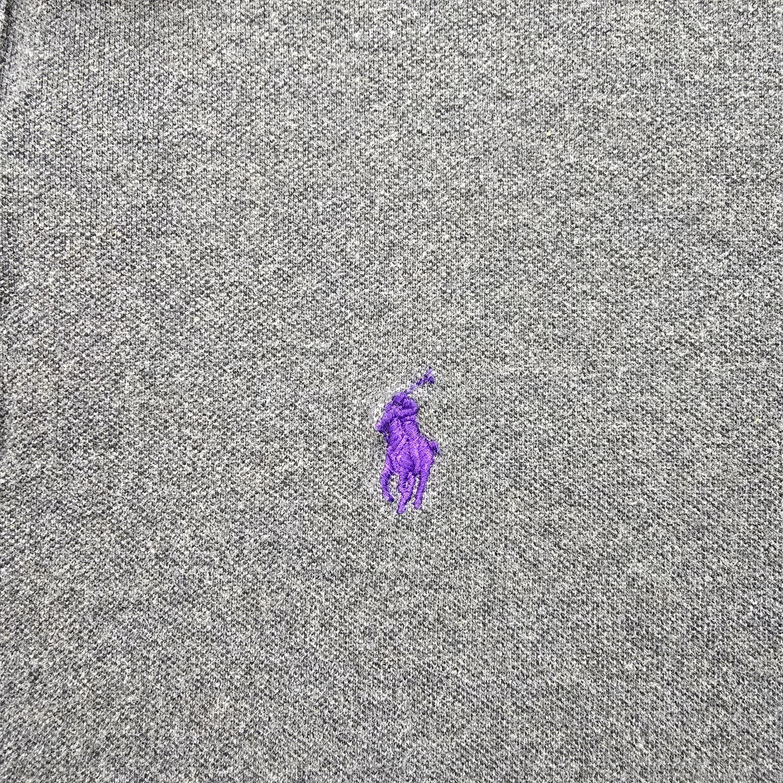 Polo Ralph Lauren Polo Shirt Men Large Gray Short Sleeve Golf Preppy Casual thumbnail 3