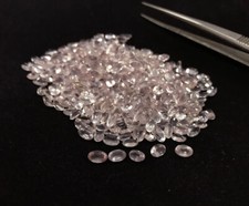 AAA Natural Rose Quartz 7x5mm Oval Shape Faceted Cut Loose Gemstone 10 Pcs Lot