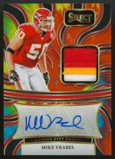 2024 Panini Select Mike Vrabel (23/25) Signatures Memorabilia Patch Auto Tie-Dye