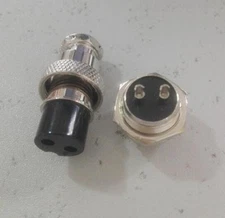 1-set 2 Pin Male Female Panel Chassis Harness AC-DC Power Connector Plug Kit,97