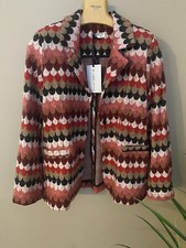 Vintage 40’s Italian Femme Fatale New Blazer/jacket Size: L. Made In Italy Milan