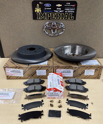 2019-2024 TOYOTA RAV4 OEM NEW REAR BRAKE KIT ROTORS TCMC PADS