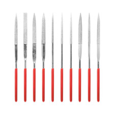 Set lima ago punta diamantata 10 pezzi | modellismo Warhammer file hobby