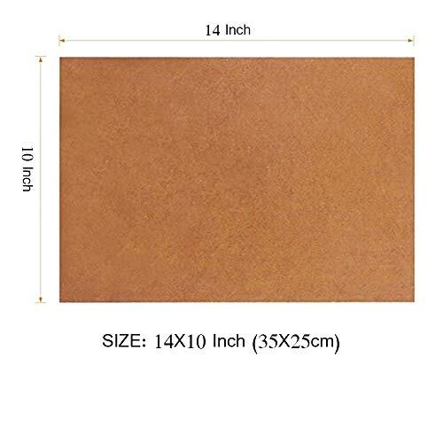 Unbleached Parchment Paper Baking Liners Sheets, 100 Pcs Precut 10x14 Brown - Picture 3 of 8
