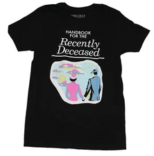 Beetlejuice Mens T-Shirt  -Handbook for the Recently Deceased Handbook Image