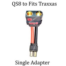 RCP-QS8 Fits Traxxas Connector F to M Single Wired 8 awg, 10 awg, 12 awg Adapter