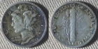 Mercury Dime : 1945S Micro "S " VF-XF Toned IRUS883