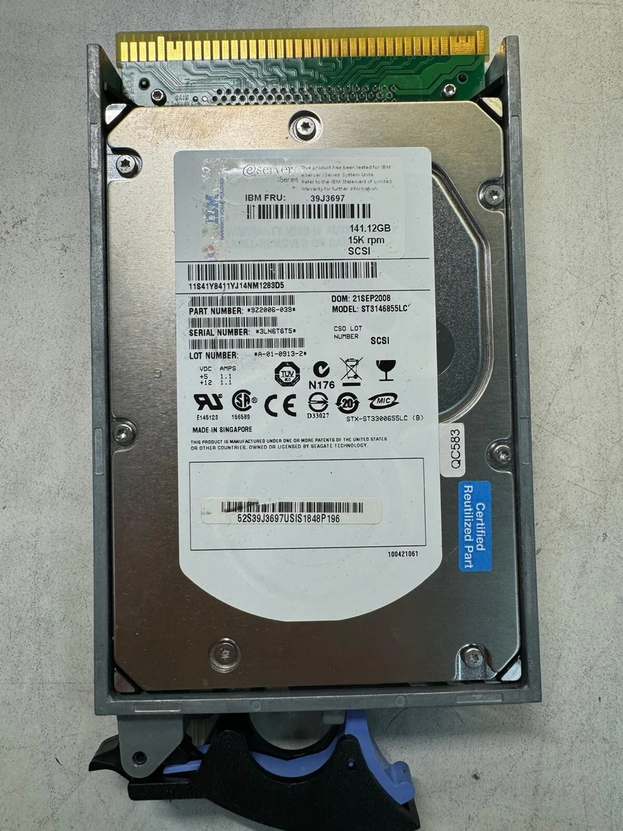 IBM Fast SCSI Internal Hard Disk Drives 3.5 in Form Factor for