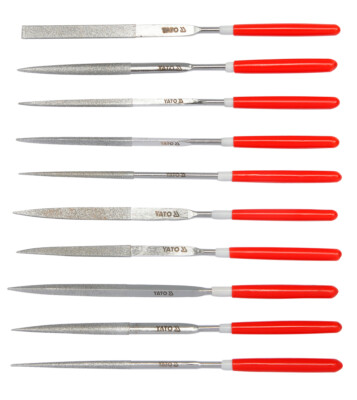 Diamantfeilen Nadelfeilen Schlüsselfeilen Satz 10tlg Set Raspel Diamant Feilen