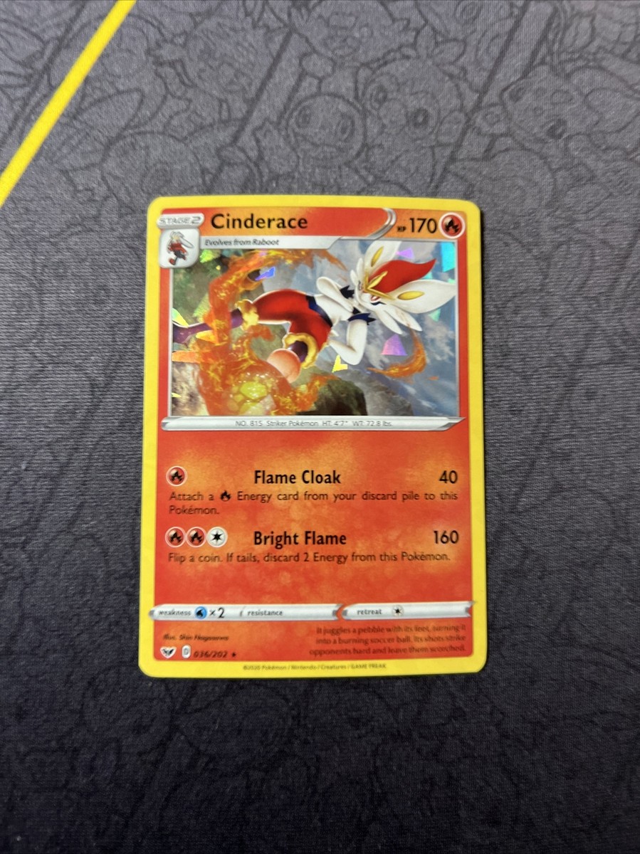 Pokémon TCG Cinderace Theme Deck Exclusive 036/202 Holo Pokémon TCG Cinderace Theme Deck Exclusive 036/202 Holo