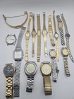 Lot of 16 Seiko Mens and Womens Quartz Watches for Parts/Repair