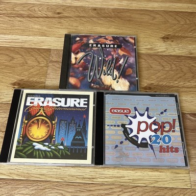 ERASURE 3 CD Lot  Wild!, Crackers Intl, Pop! First 20 Hits  like Depeche Mode