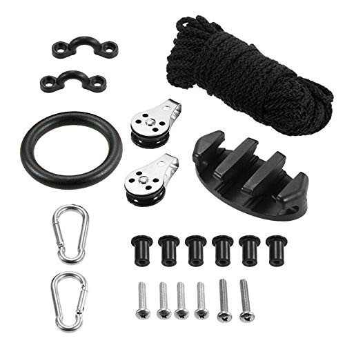 ISURE MARINE Kayak Canoe Anchor Trolley Kit Eyes Wellnuts Screws Kayak Accessori