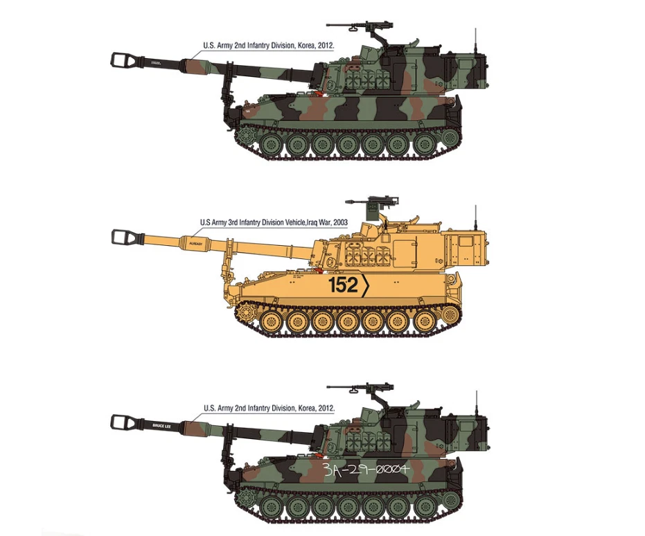 Academy 1/35 US Army M109A6 Paladin Self Propelled Howitzer Model Kit 13515 - Image 3 of 4