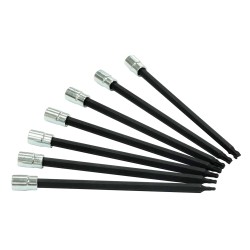 VIM Tools Extra Long Ball Torx Socket Set, 7 Pieces (BTXL400)