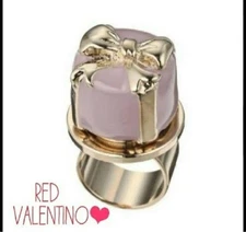 VALENTINO Women Jewelry Red Ribbon Motif Ring For Collectors Limited Edition VHT