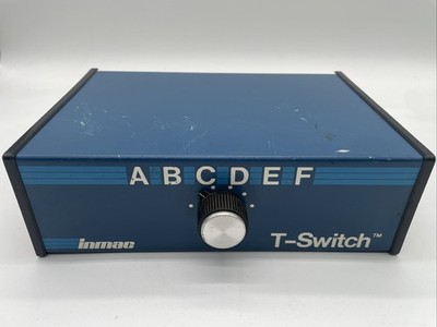 Vintage Inmac T Switch 6 DB25 25 Pin Serial Channel Port Module 372-4A S2